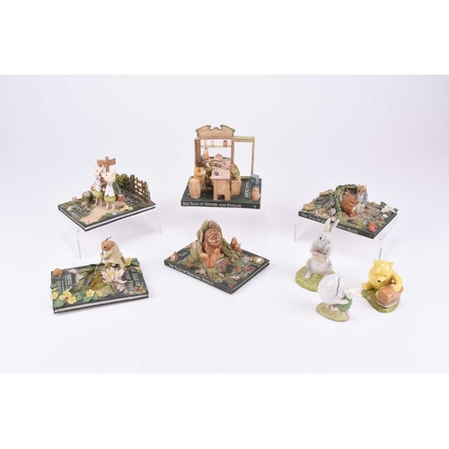 58 - A set of fourteen Westminster Editions Beatrix Potter handcrafted tableau models, each a limited edi... 