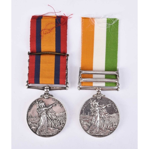 141 - Boer War - Two single campaign medals, comprising Queen's South Africa Medal, 4 clasps, Cape Colony,... 