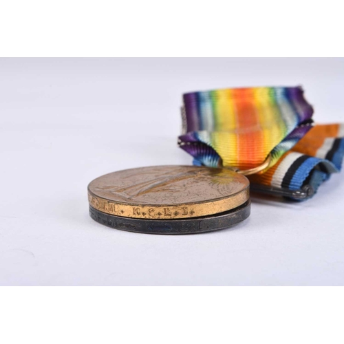 148 - LOCAL INTEREST. A First World War Killed in Action medal trio with death plaque to 17479 Private Fra... 