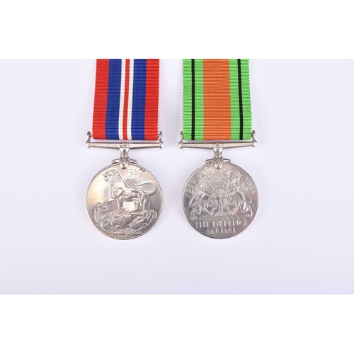 152 - A set of WWII service medals, including the Defence Medal, the War Medal, the 1939-45 Star and the B... 