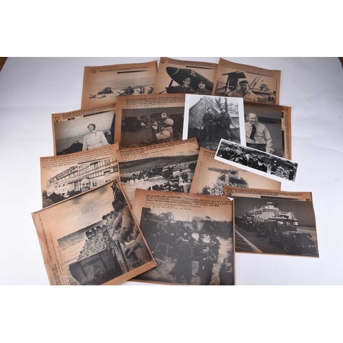 23 - PRESS PHOTOGRAPHY. Second World War - D-Day Landings at Normandy and the subsequent Allied advance i... 