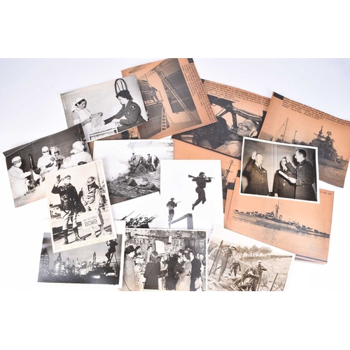 38 - PRESS PHOTOGRAPHY, Second World War and immediate post-war. A mixed group of black and white photogr... 