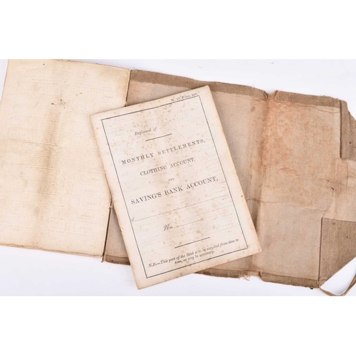 54 - Military account book and Monthly Settlements Clothing Account book for Cornelius Turner (1834-1887)... 