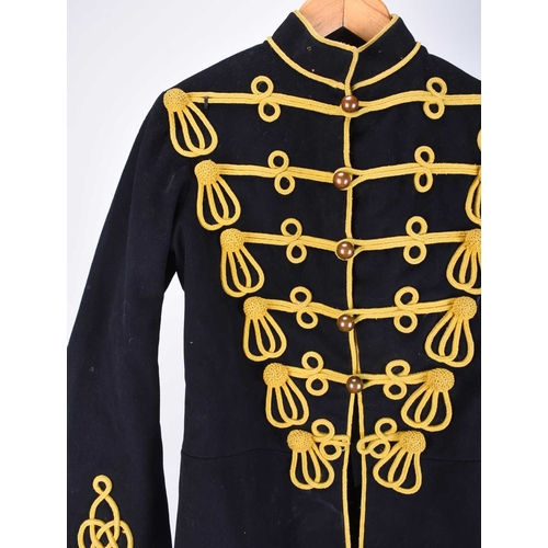 7 - A 4th (Queen's Own) Hussars tunic, pre-1914, single-breast secured by hooks and eyes, each breast wi... 