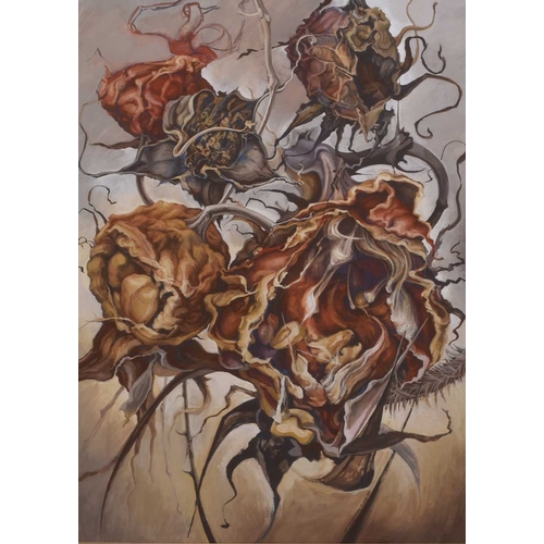 52 - Margaret Charman (b.1941) Rugosa Medusa, signed and dated June '97 bottom right, gouache, 74cm x 53c... 