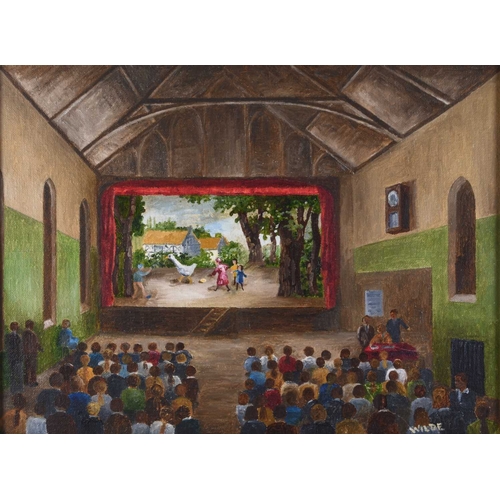 74 - Fred Wilde (1910-1986) Full House for Mother Goose, signed lower right, oil on canvas, 46 x 62 cm, f... 