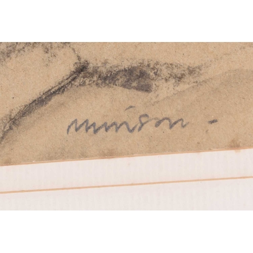 85 - ARR Neil Murison RWA (1930- 2018) Nude Figure, charcoal on paper 18cm x 27cm, frame 41cm x 49cm, tog... 