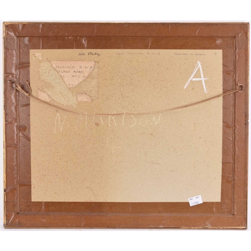 85 - ARR Neil Murison RWA (1930- 2018) Nude Figure, charcoal on paper 18cm x 27cm, frame 41cm x 49cm, tog... 