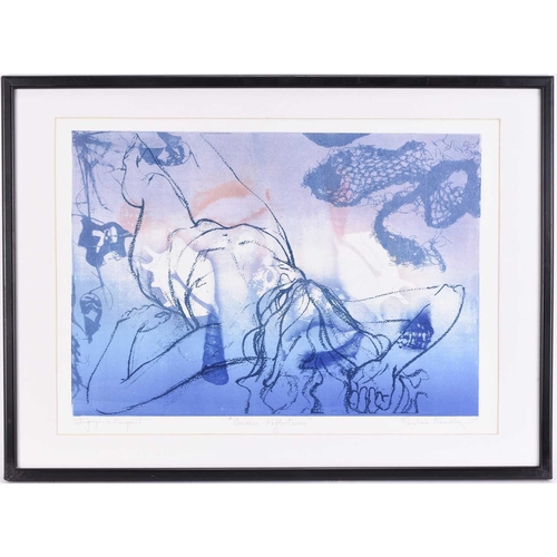 86 - Pauline Bradley (b.1944) Ocean Reflections, signed and dated '09 lower right, lithograph and monopri... 