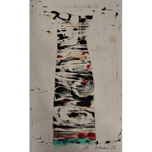 93 - George Williams (1920-1985) Collection of Mixed Media Abstract Compositions, signed in pencil with d... 