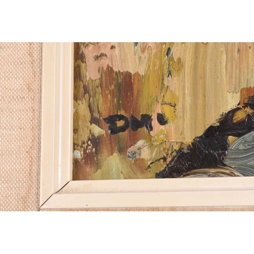 94 - ARR Donald McIntyre (1923-2009) Roofless Barn, initialled lower left, titled with artist label and a... 