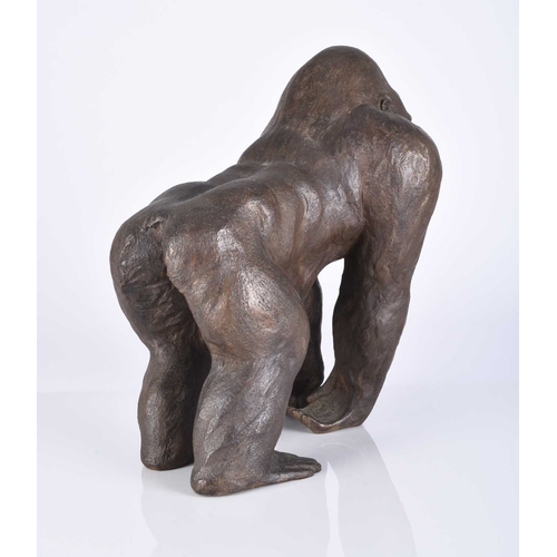 99 - Rachel Ricketts RBSA (Contemporary) Mountain Gorilla, Bronze Resin, 38 x 30 x 25 cm Private Collecti... 