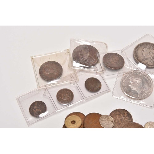 175 - A small assorted collection of UK and foreign silver and cupro-nickel copper and bronze coinage (a l... 