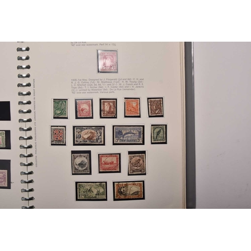 228 - A large collection of New Zealand stamps and covers etc. 5 albums of mint and used stamps, some mini... 