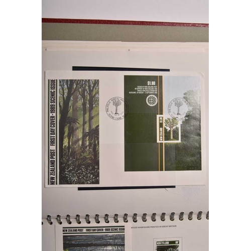 228 - A large collection of New Zealand stamps and covers etc. 5 albums of mint and used stamps, some mini... 