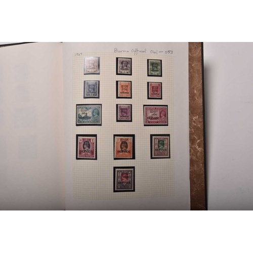 236 - Burma, 1938 to 1947 mint collection of stamps, looks to be complete and with extras and Officials. N... 
