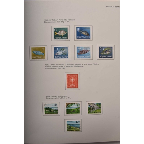 243 - Tonga, Christmas Island, Cook Island, Nauru, Niue and Norfolk Island collections of stamps viz: Tong... 