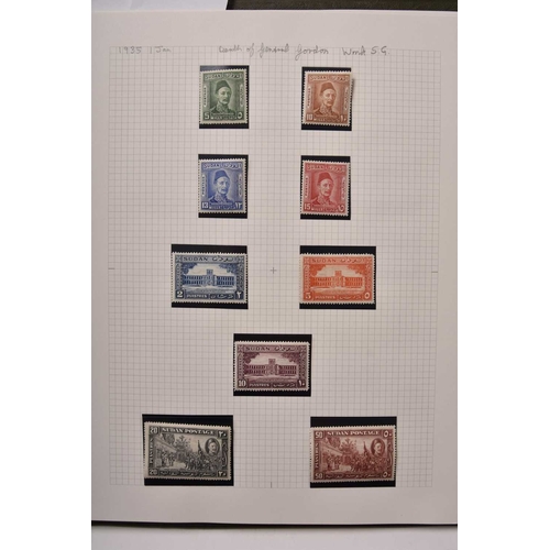 249 - Sudan 1897-1954 mint collection of stamps with a few extra used. Complete run of mint with the Egypt... 