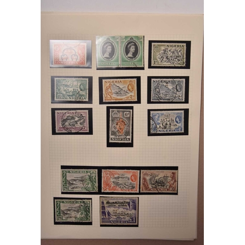 254 - African countries mainly better KG VI and QE2 issues in card folders: Basutoland (1954-64 mint, comp... 