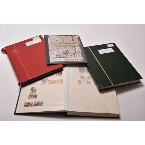 256 - Commonwealth stamps in 3 stockbooks and a folder, duplicated accumulation: GB, Kuwait overprints, Au... 