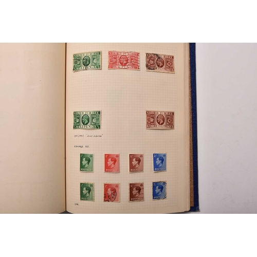 259 - Great Britain collection in a blue album; 1840 to 1963. Noted: 1d Black (IK, 2 margin); 2d Blue (2nd... 