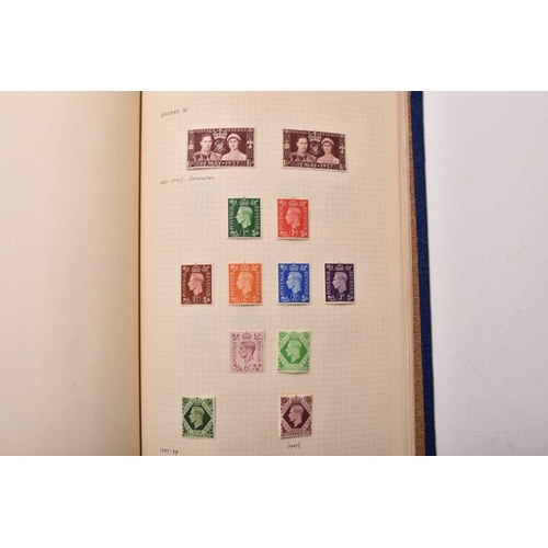 259 - Great Britain collection in a blue album; 1840 to 1963. Noted: 1d Black (IK, 2 margin); 2d Blue (2nd... 