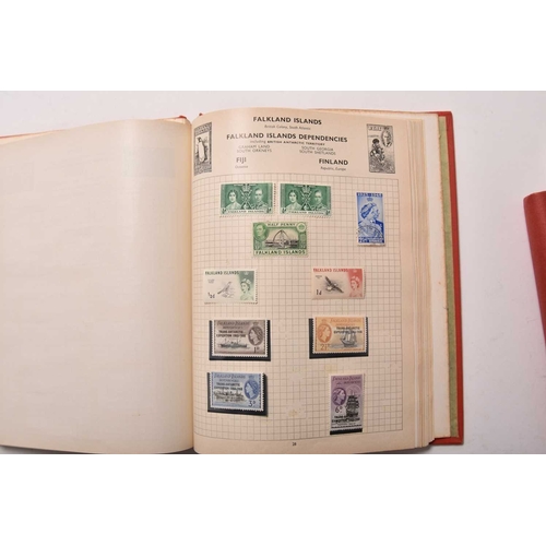 261 - World collection of stamps, housed in 6 albums and 1 folder plus 3 old catalogues. Clean with a good... 