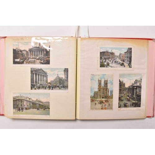 276 - A large collection of mainly QE/KE period Picture Postcards. housed in 9 albums and a box. 7 albums ... 