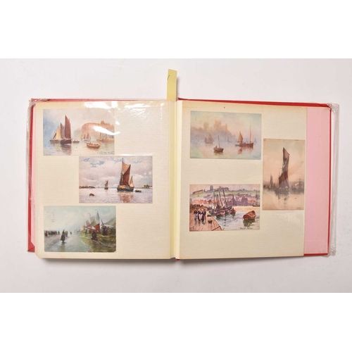 276 - A large collection of mainly QE/KE period Picture Postcards. housed in 9 albums and a box. 7 albums ... 