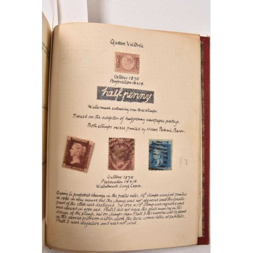 285 - An accumulation of stamp albums as follows: a small SG Minor Album of GB including a no-margin 1d Bl... 