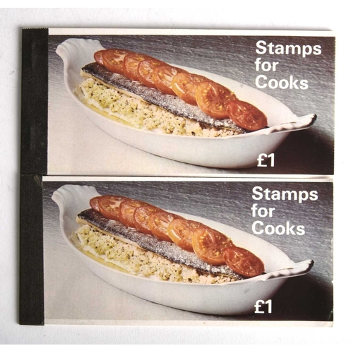 294 - Great Britain stamp booklet: 1969 Cooks booklets x2, one stapled and one stitched (SGZP1 and ZP1a).