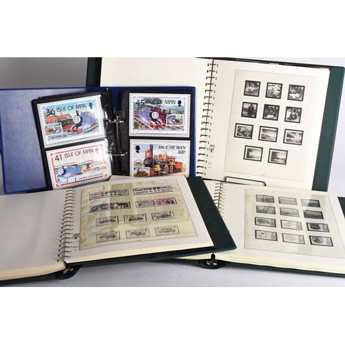 295 - Isle of Man stamp collection 1973 to 2016 in 4 Lindner de Luxe albums, almost complete. Some spare p... 