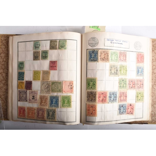 297 - Small general world stamp collection in two albums plus odds, starring early Nepal 1a, 2a, 4a (1881 ... 