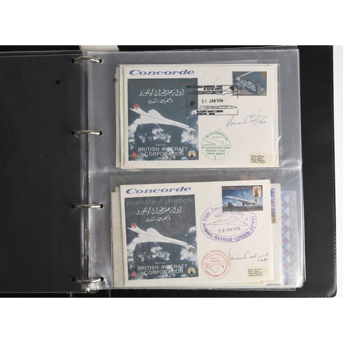 298 - Collection of stamps, covers etc housed in 7 albums and a packet comprising: Concorde collection of ... 
