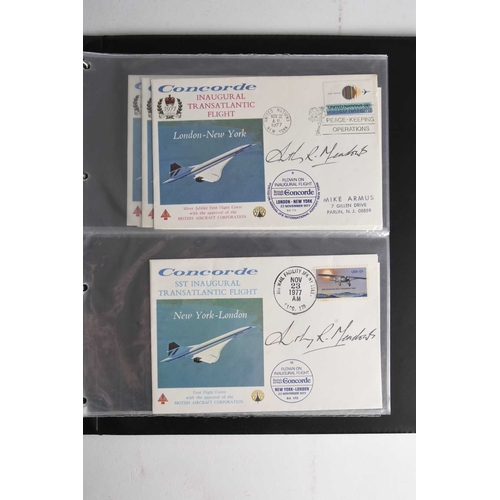 298 - Collection of stamps, covers etc housed in 7 albums and a packet comprising: Concorde collection of ... 