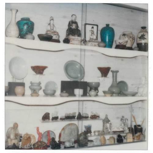 201 - A Chinese Longquan brush washer, Ming Dynasty Of shallow round form, covered in a celadon green glaz... 