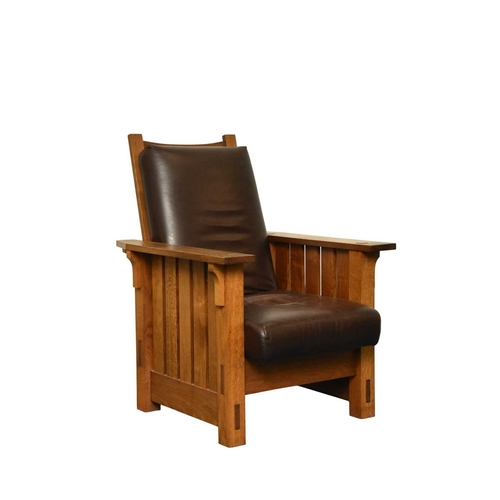 402 - After Gustav Stickley, a Morris reclining armchair By Richard Dowling Replicating the No.332 model, ... 
