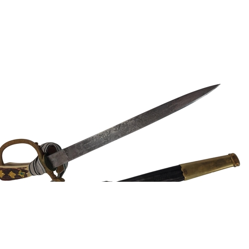 A German Forestry Association Cutlass with blade marked for F.W. Holler ...