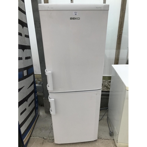 95 - A BEKO FROST FREE FRIDGE FREEZER