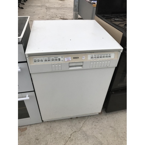 116 - A BOSCH DISHWASHER W/O