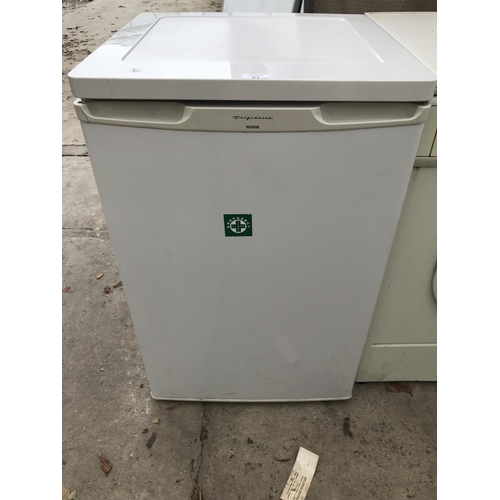 81 - A FRIDGIDAIRE UNDER COUNTER FRIDGE W/O