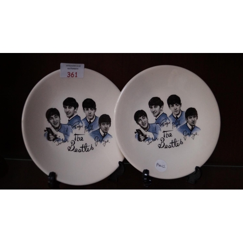 361 - TWO 'WASHINGTON' POTTERY BEATLES SIDE PLATES (2)