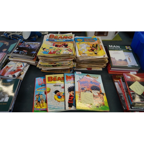 448 - A LARGE QUANTITY OF BEANO ANNUALS AND MAGAZINES (QTY)