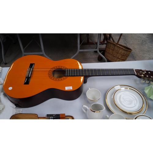 479 - A VINTAGE HOHNER WOODEN ACOUSTIC GUITAR