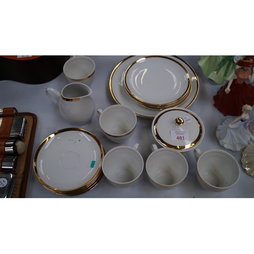 481 - A CZECH 'BRIGITA' CERAMIC PART DINNER SERVICE (QTY)