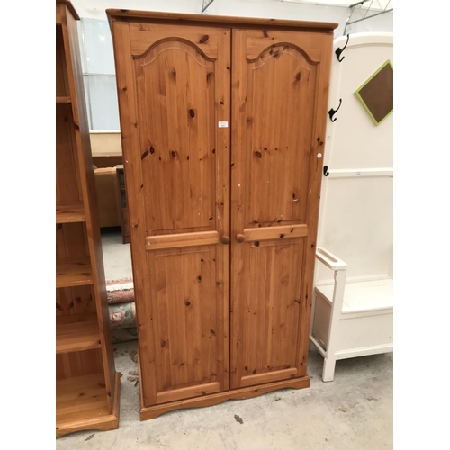 951 - A PINE WARDROBE