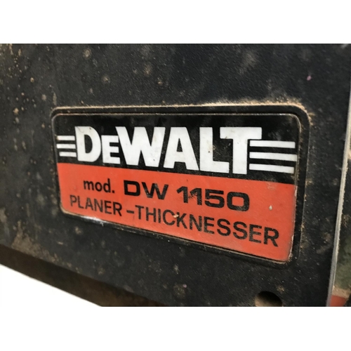 12 - A DEWALT DW1150 SINGLE PHASE PLANER THICKENESER