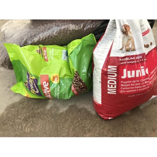 41A - FIVE BAGS OF DOG FOOD