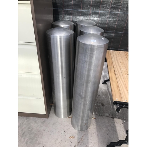 11 - FIVE METAL CYLINDERS