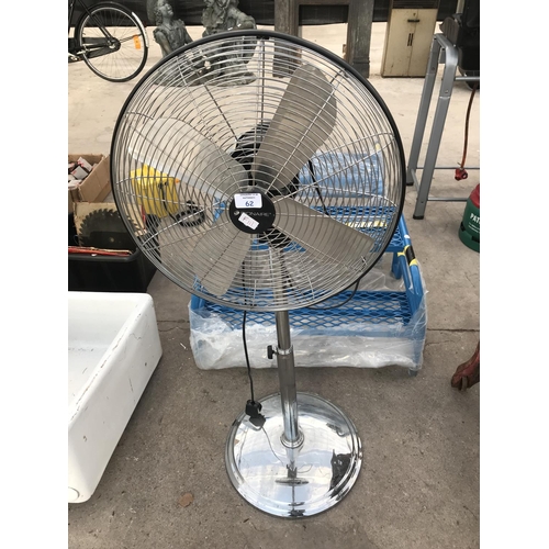 62 - A BIONAIRE PEDESTAL FAN W/O